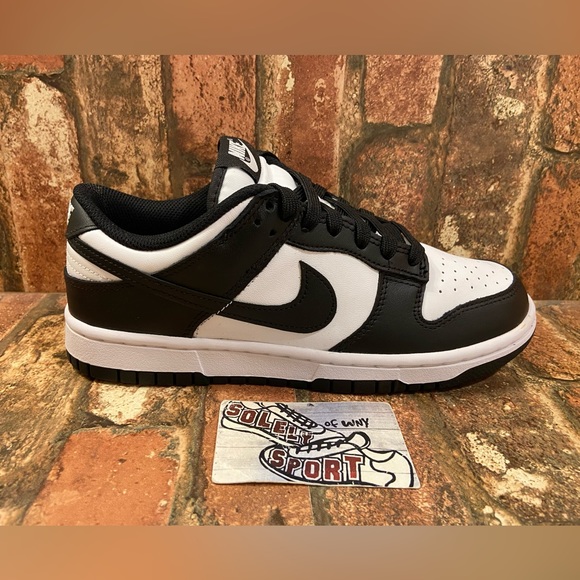 New Nike Dunk Low Retro Panda Black White Oreo Leather Womens Size - Picture 7 of 12